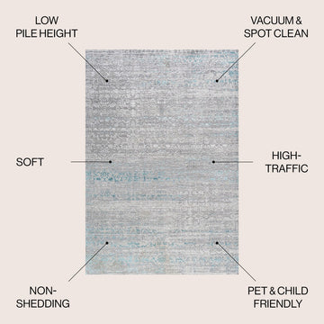 Tidal Modern Strie' Area Rug